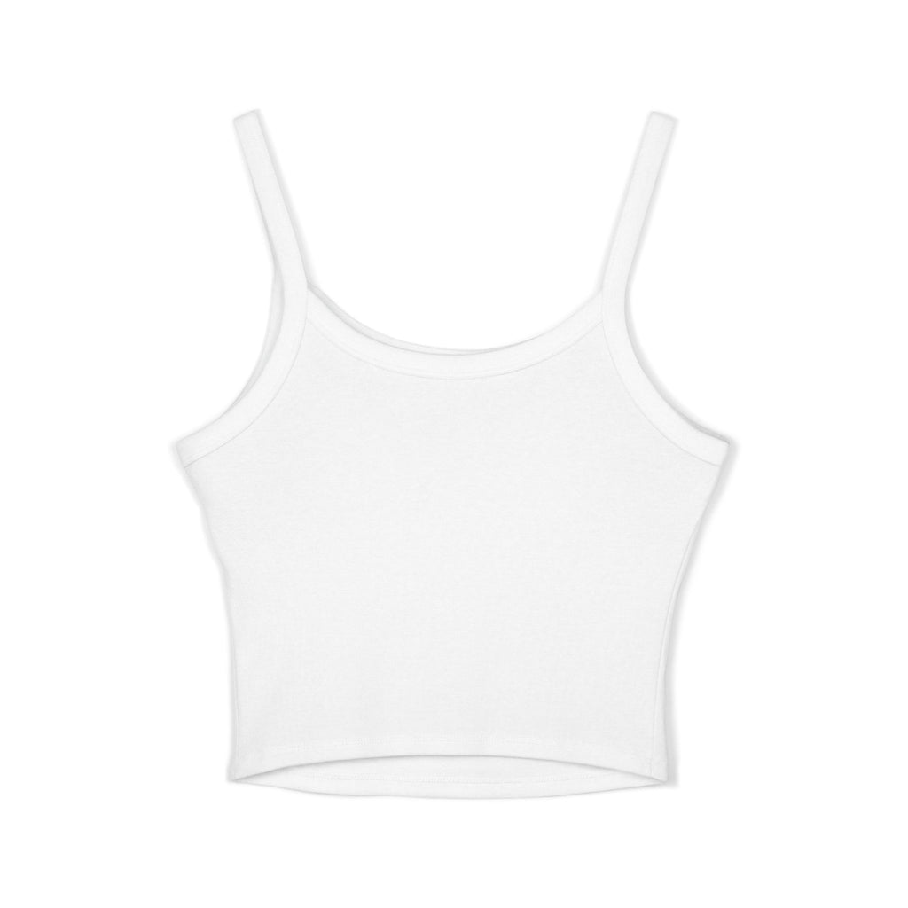 Sunshine Doodles Crop Tank Top — Cute Orange Monkey & Floral "Daisy Lovers" Design