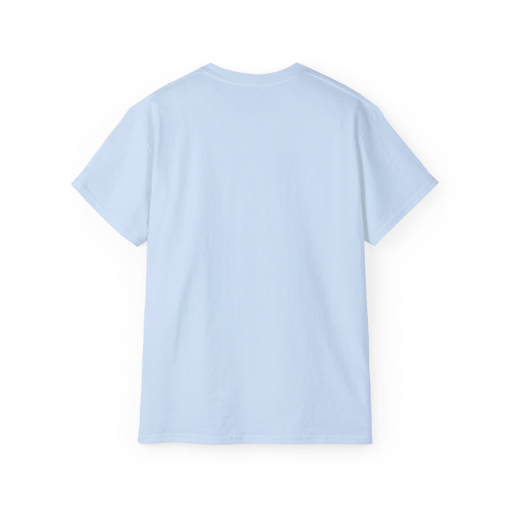 Kawaii Anime Sticker Collage Tee – Cute Blue-Haired Character & Cartoon Companion Shirt