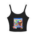 Retro Media Player Graphic Tank — Vaporwave Tropical Crop Top