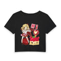 Kawaii ’Hi’ Anime Girl Baby Tee — Cute Strawberry Dessert Graphic Top