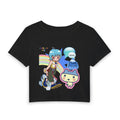 Kawaii Anime Character Women's Baby Tee — Rainbow Retro Cute Graphic Crop Top