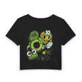 Frog Tamagotchi Graphic Baby Tee — Retro 90s Gamer Vibe