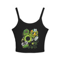 Kawaii Frog Gamer Crop Tank Top — Cute Retro Handheld Design
